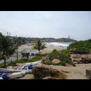 Die dritte sich südlich der Bucht mit unserer Unterkunft anschließende Bucht mit dem Zentrum von Kovalam Beach